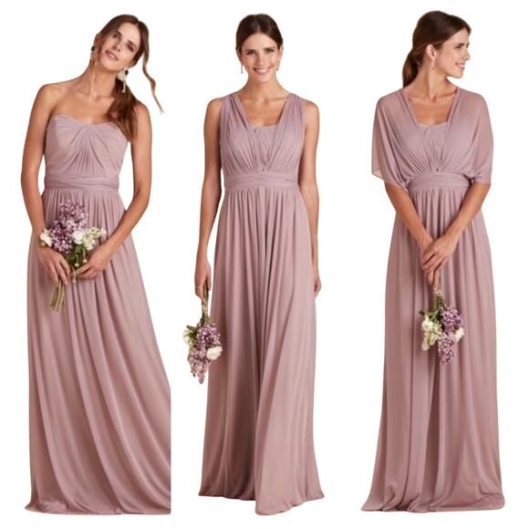 Birdy Grey Chicky Mauve Convertible Bridesmaid Dress XS NWT Floor Length - Picture 1 of 16